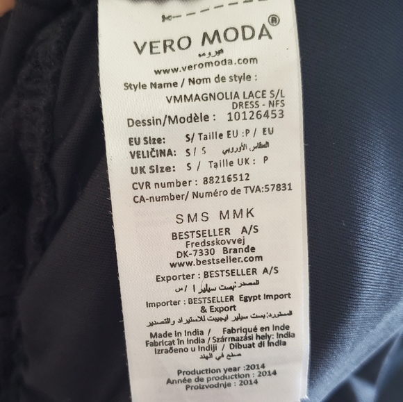 Vero Moda LBD Lace Top Fit & Flare Dress - Picture 6 of 6